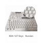 104+23 MAC Apple Style PBT Dye-subbed XDA Keycap Set for Mechanical Keyboard English / Thai / Japanese / Russian / Arabic / French / German / Spanish